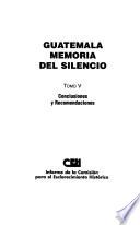 libro Guatemala: Conclusiones Y Recomendaciones