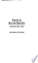 libro Hacia La Reconciliación