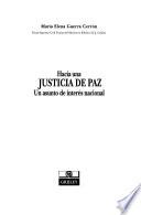 libro Hacia Una Justicia De Paz