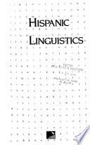 libro Hispanic Linguistics