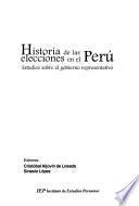 libro Historia De Las Elecciones En El Perú