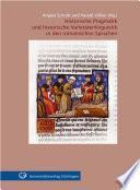 libro Historische Pragmatik Und Historische Varietätenlinguistik In Den Romanischen Sprachen
