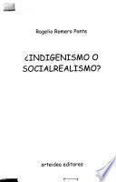 libro Indigenismo O Socialrealismo?