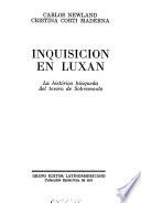 libro Inquisición En Luxán