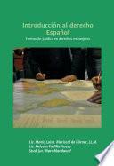 libro Introducción Al Derecho Español