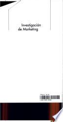 libro Investigación De Marketing