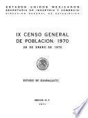 libro Ix Censo General De Poblacin 1970. 28 De Enero De 1970