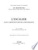 libro L Escalier Dans L Architecture De La Renaissance