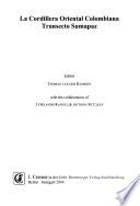 libro La Cordillera Oriental Colombiana, Transecto Sumapaz