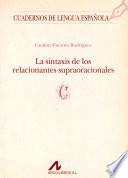 libro La Sintaxis De Los Relacionantes Supraoracionales