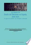 libro Los Orígenes Del Estado Del Bienestar En España, 1900 1945