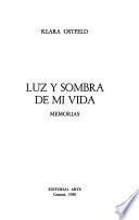 libro Luz Y Sombra De Mi Vida
