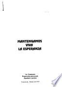 libro Mantengamos Viva La Esperanza