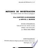 libro Métodos De Investigación Con Modelos Tomados De La Literatura Pedagógica