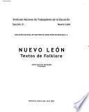 libro Nuevo León, Textos De Folklore