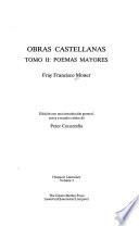 libro Obras Castellanas: Poemas Mayores