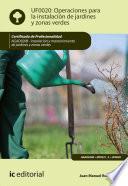 libro Operaciones Para La Instalación De Jardines Y Zonas Verdes. Agao0208