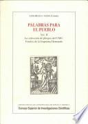 libro Palabras Para El Pueblo: La Colección De Pliegos Del Csic. Fondos De La Imprenta Hernando