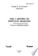 libro Para A História Do Português Brasileiro: Primeiras Idéias