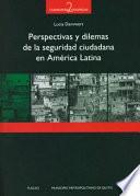 libro Perspectivas Y Dilemas De La Seguridad Ciudadana En América Latina