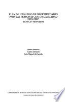 libro Plan De Igualdad De Oportunidades Para Las Personas Con Discapacidad, 2003 2007