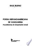 libro Poesía Hispanoamericana De Vanguardia