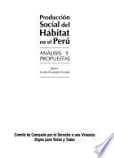 libro Producción Social Del Hábitat En El Perú