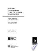 libro Rostros De La Suprema Corte De Justicia De La Nación