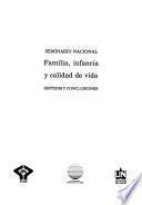 libro Seminario Nacional Familia, Infancia Y Calidad De Vida