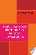libro Simultaneous Dictionary In Five Languages