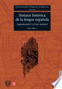 libro Sintaxis Histórica De La Lengua Española