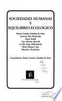 libro Sociedades Humanas Y Equilibrio Ecológico