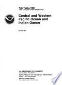 libro Tide Tables, High And Low Water Predictions ... Central And Western Pacific Ocean And Indian Ocean