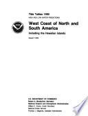 libro Tide Tables, High And Low Water Predictions, West Coast Of North And South America, Including The Hawaiian Islands