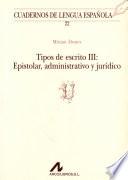 libro Tipos De Escrito