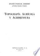 libro Topografía Agrícola Y Agrimensura