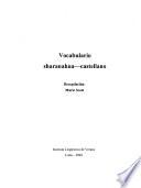 libro Vocabulario Sharanahua Castellano