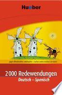 libro 2000 Redewendungen Deutsch Spanisch