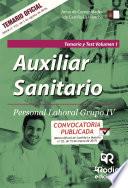 libro Auxiliar Sanitario. Personal Laboral Grupo Iv. Temario Y Test Vol. 1. Junta De Comunidades De Castilla La Mancha