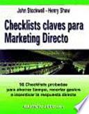 libro Checklists Claves Para Marketing Directo