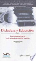 libro Dictadura Y Educación
