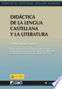 libro Didáctica De La Lengua Castellana Y La Literatura