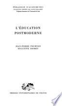 libro L éducation Postmoderne