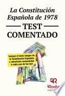 libro La Constitución Española De 1978. Test Comentado