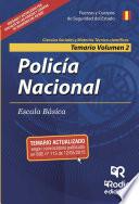 libro Policía Nacional. Temario. Volumen 2. Escala Básica. Ciencias Sociales Y Ciencias Técnico Científicas