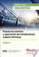 libro Puesta En Servicio Y Operación De Instalaciones Solares Térmicas. Energía Y Agua
