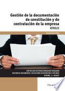libro Uf0523   Gestión De La Documentación De Constitución Y De Contratación De La Empresa