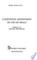 libro Cuentistas Argentinos De Fin De Siglo