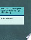 libro Diccionario Ingles Español Tagalog Volume 2