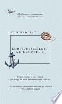 libro El Descubrimiento De La Lentitud